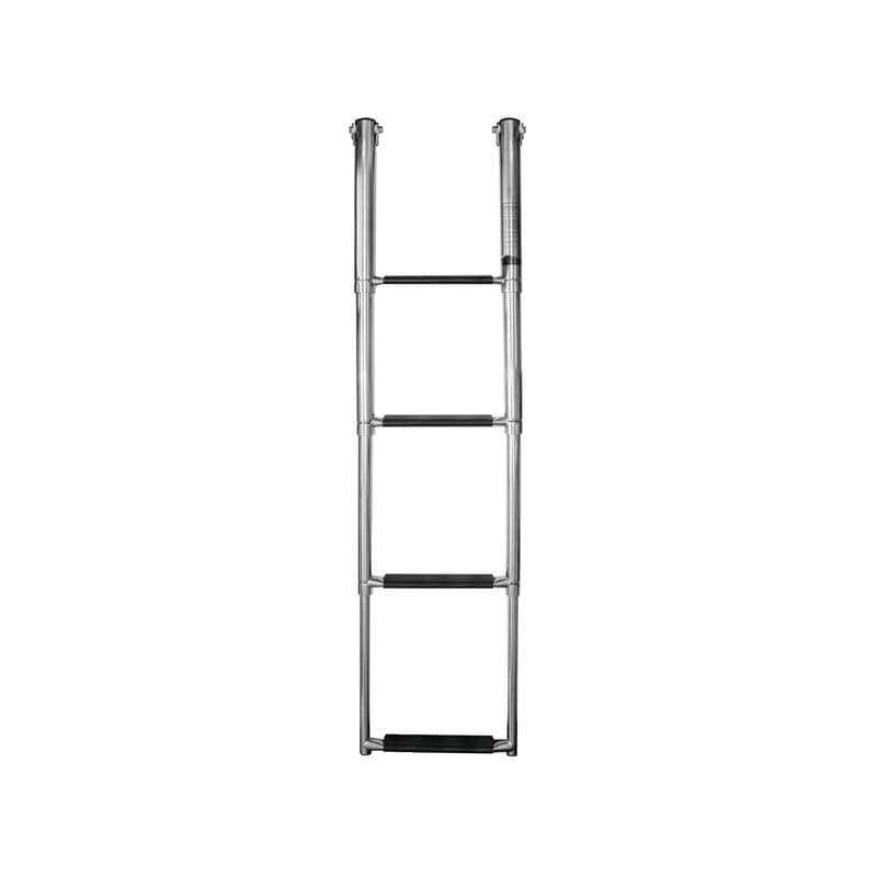 4-Step Stainless Steel Telescopic Ladder