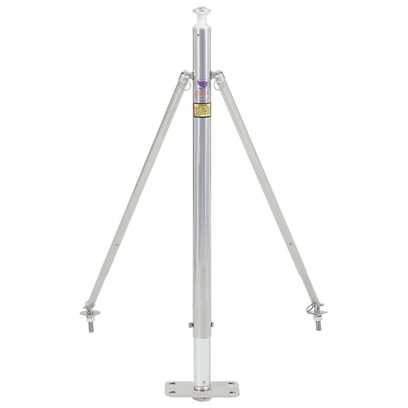 Fixed Height Ski Pylon with 2' x 4" Stainless Steel Post Base