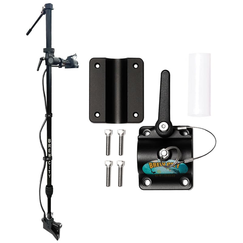 CT-360 Pole (48” - 72” L) with Tilt Handle, Base, and Rail Bottom with Plastic Sleeve Assembly