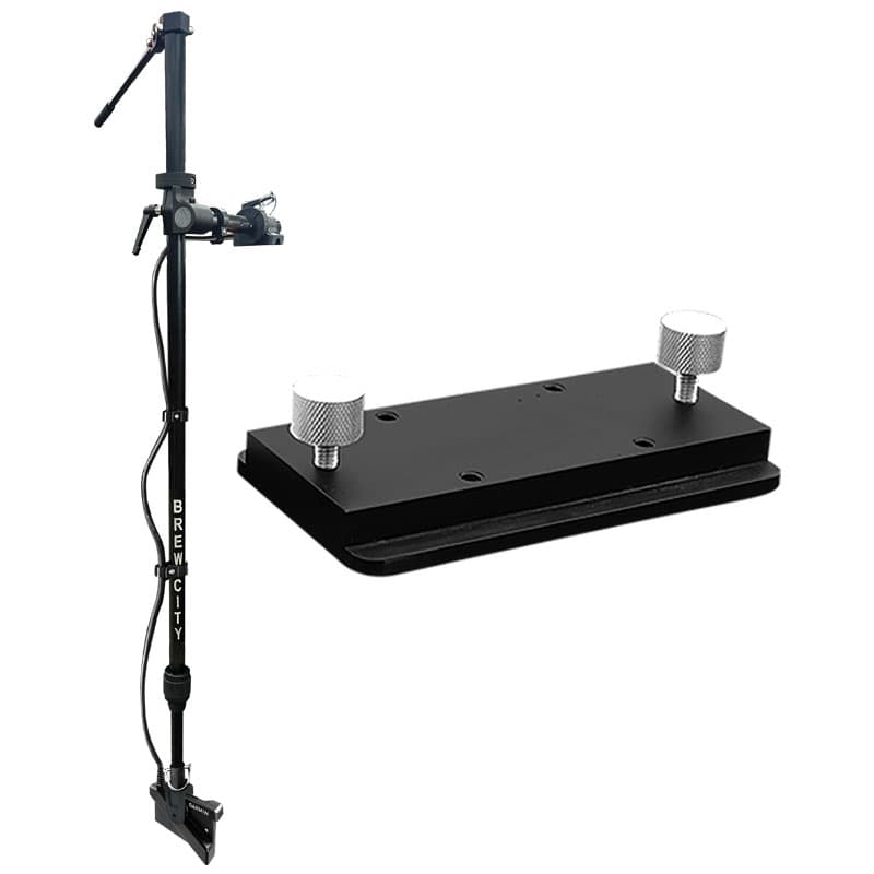 CT-360 Pole (48” - 72” L) with Tilt Handle, Base, and Track Mount