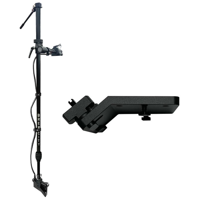 CT-360 Pole (48” - 72” L) with Tilt Handle, Base, and 42° Sport Track Mount