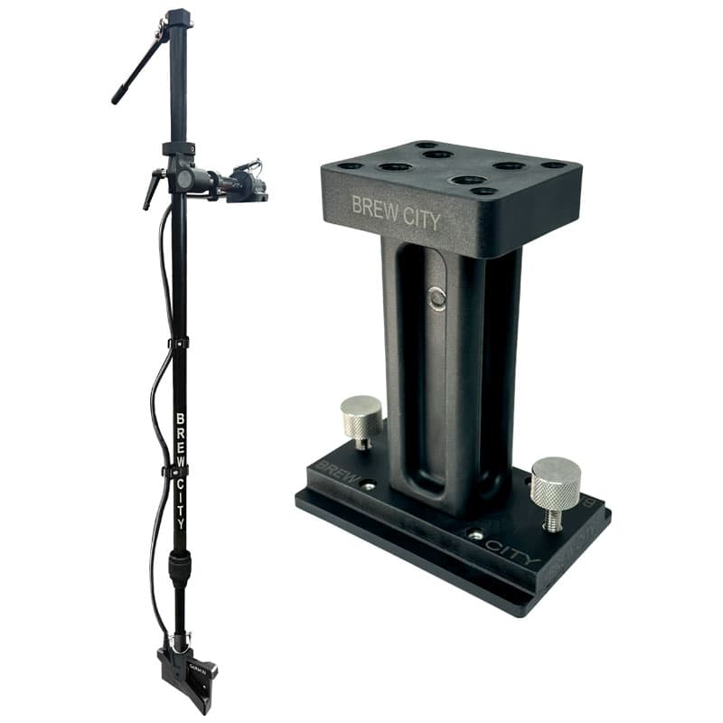 CT-360 Pole (48” - 72” L) with Tilt Handle, Base, and 5" Riser