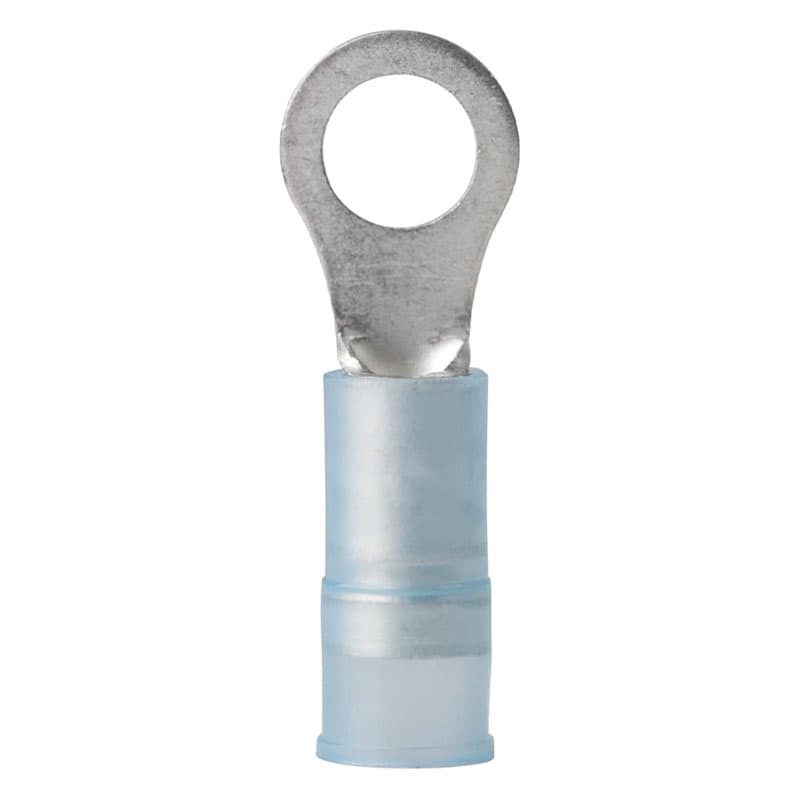 Nylon Insulated Ring Terminal (16-14 AWG, Stud Size 5/16", Blue)