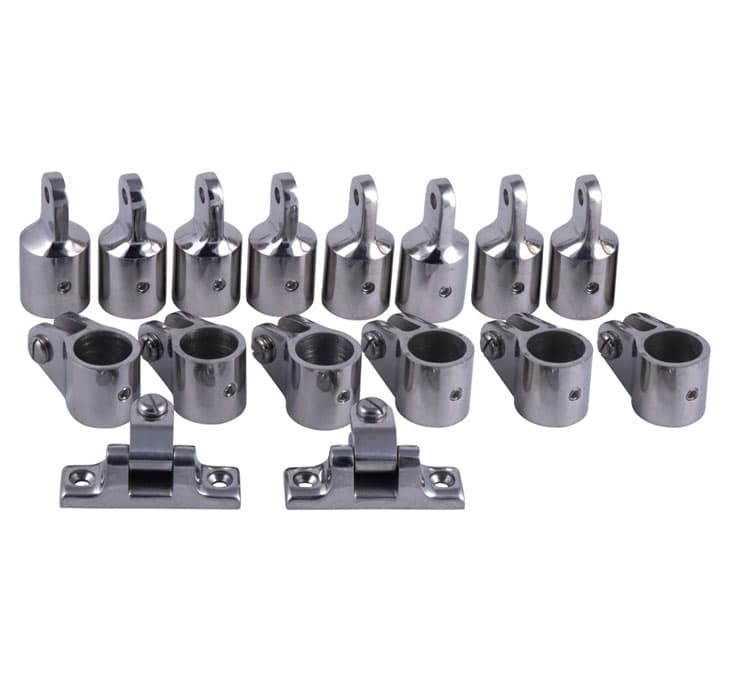 Bimini Top Stainless Steel Fittings Upgrade - 4 Bow