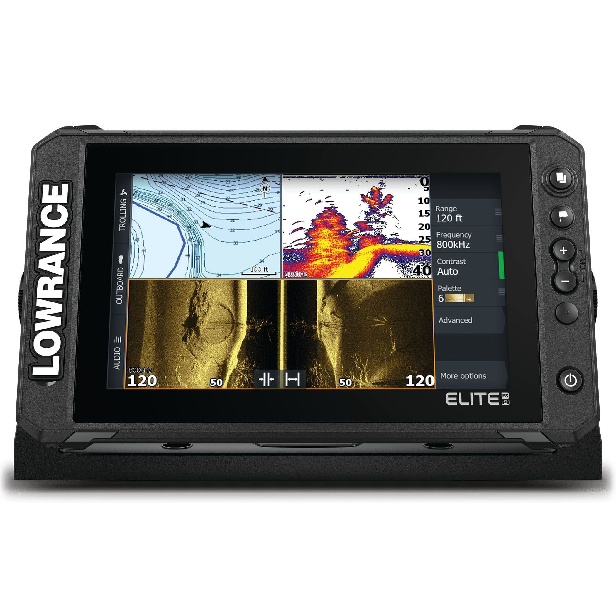 Elite FS 9 Fishfinder/Chartplotter - No Transducer