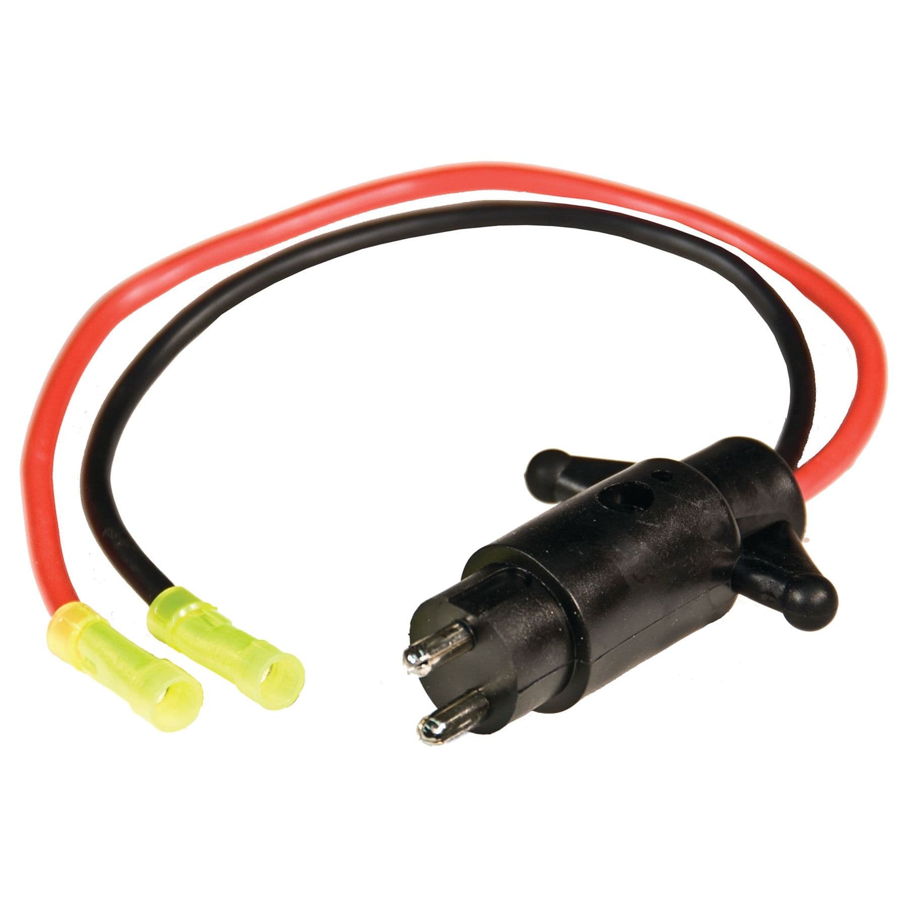 12 Volt, 2 Wire Male Trolling Motor Plug