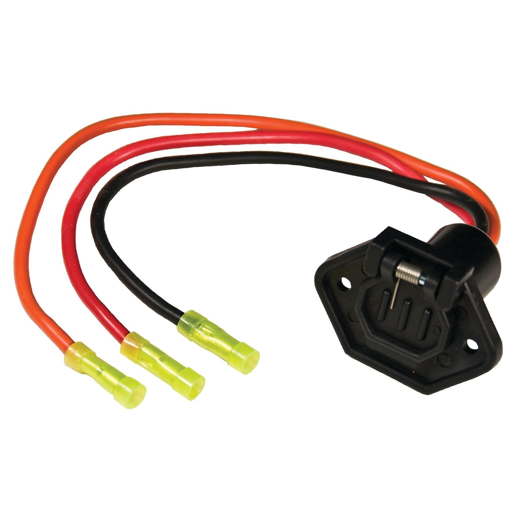 24 Volt, 3 Wire Female Trolling Motor Socket