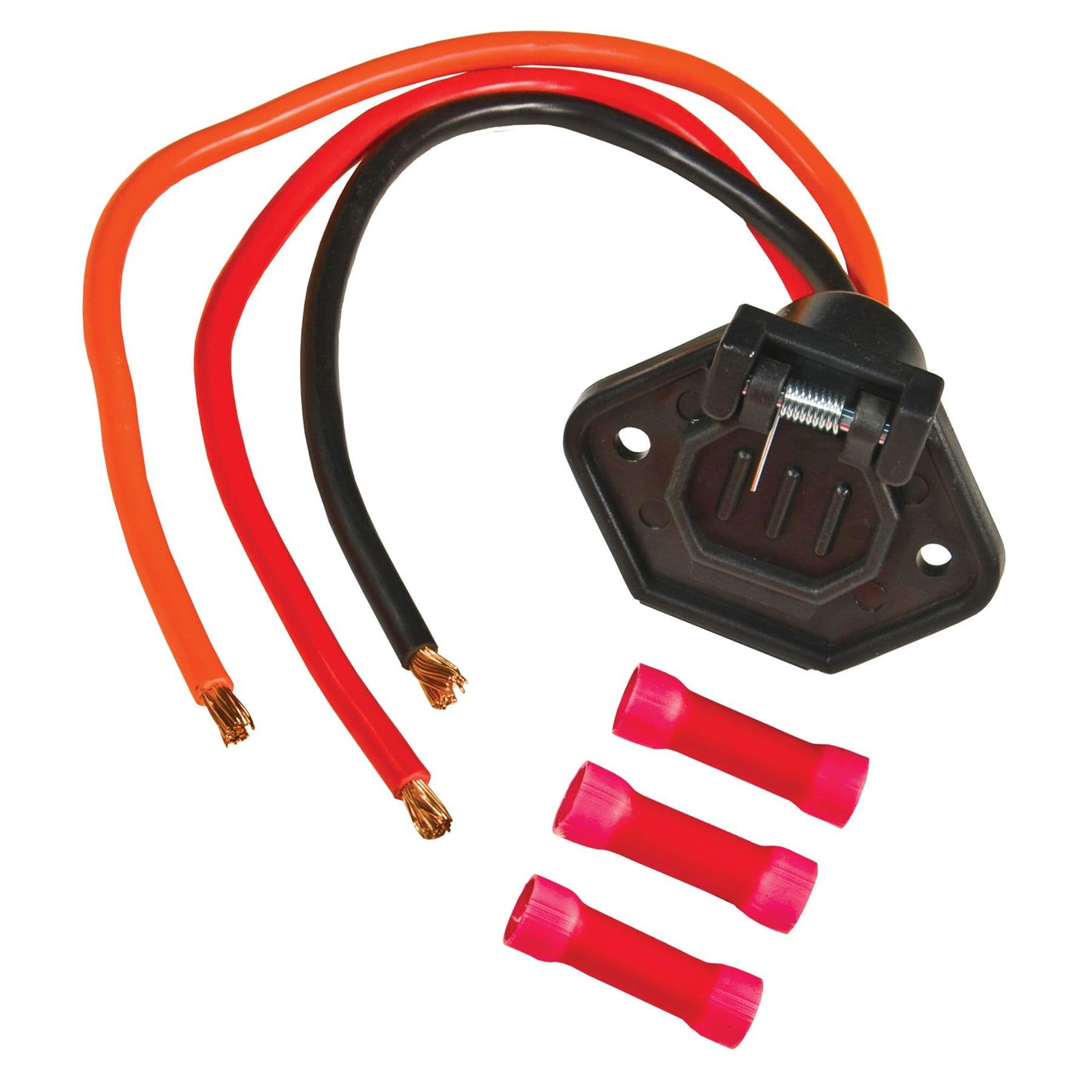 24 Volt, 3 Wire Male Boat Side Trolling Motor Plug