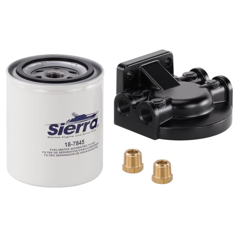 Fuel Water Separator Kit - 21 Micron (3/8” Aluminum, Tall Filter)