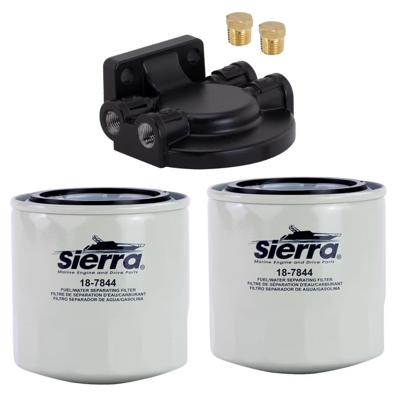 Fuel/Water Separator Kit - 21 Micron (1/4” Aluminum, Short Filter) Bonus Pack