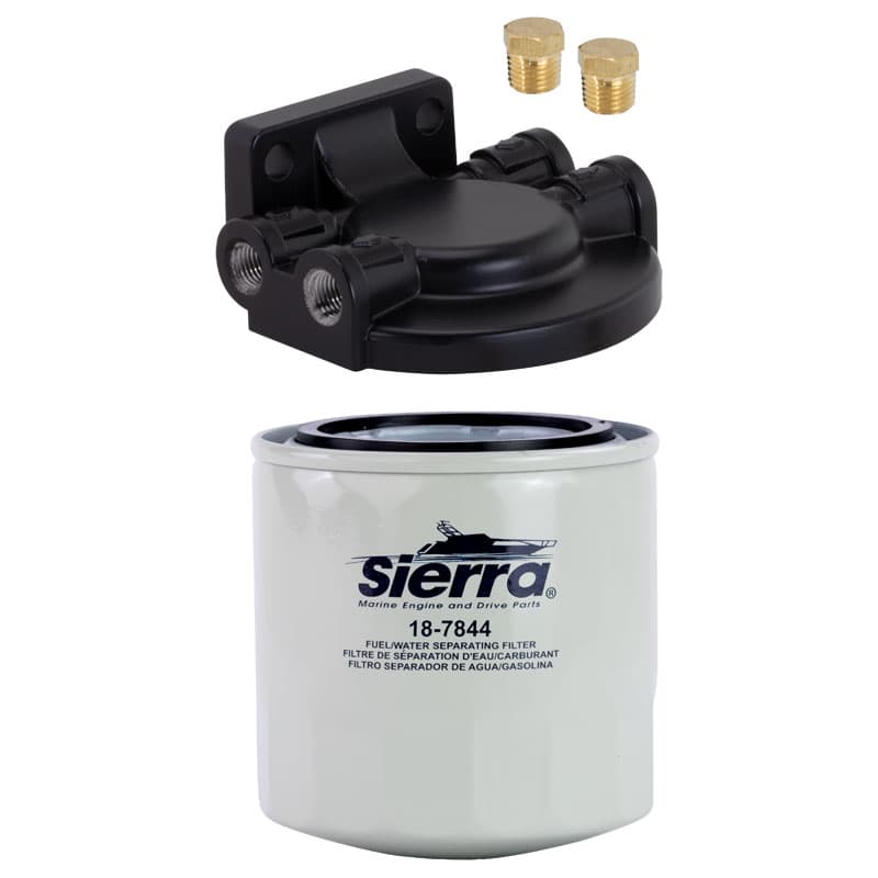 Fuel/Water Separator Kit - 21 Micron (1/4” Aluminum, Short Filter)