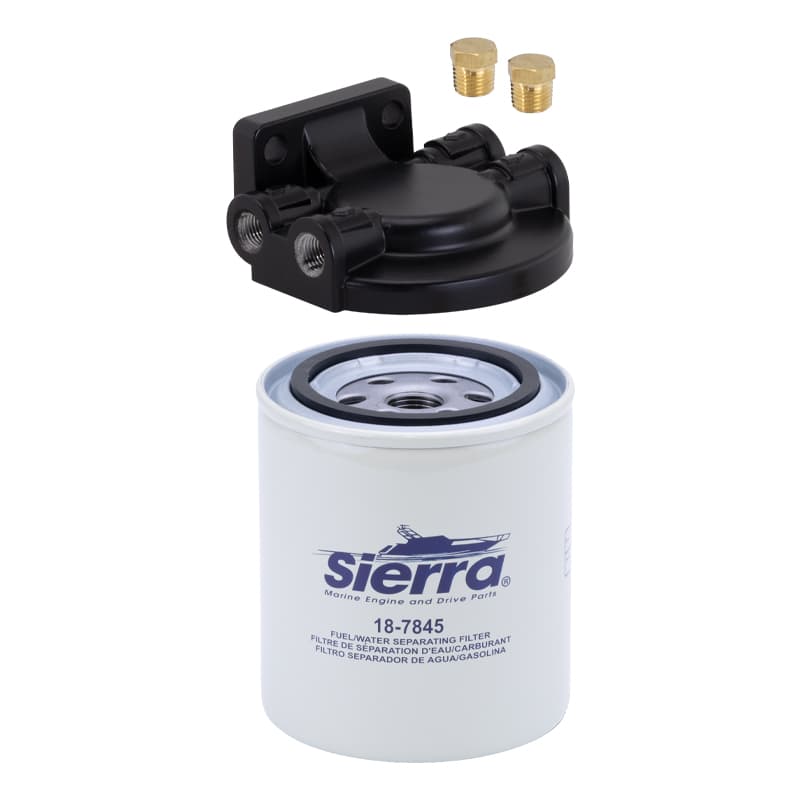 Fuel Water Separator Kit - 21 Micron (1/4” Aluminum, Tall Filter)