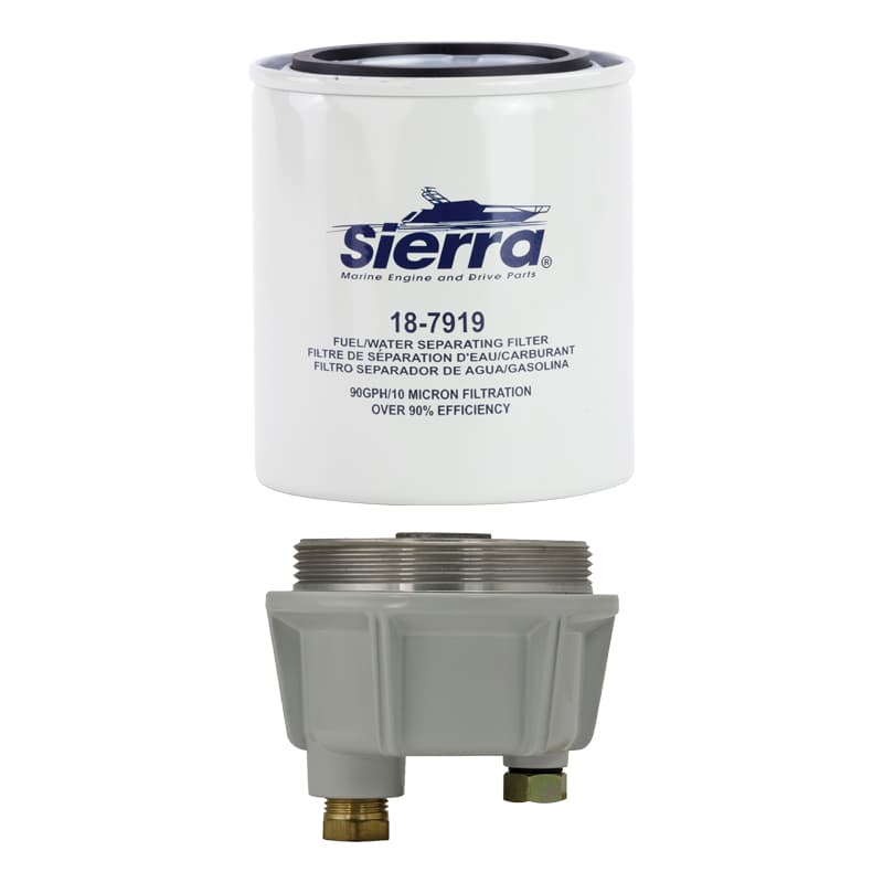 Fuel Water Separator Replacement Filter with Metal Collection Bowl