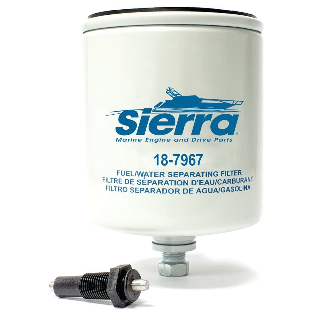 Replacement Fuel Filter with Sensor for Mercury/Mariner- 10 Micron