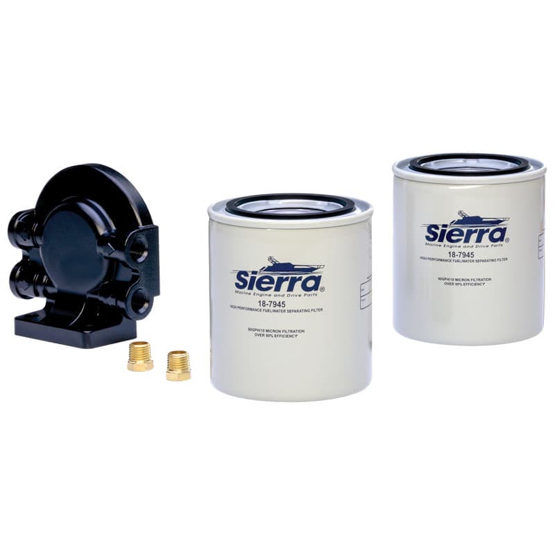 Fuel/Water Separator Kit - 10 Micron (1/4” Aluminum, Tall Filter) Bonus Pack