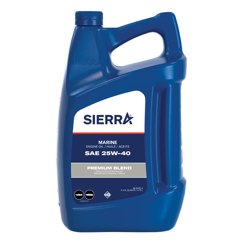 Premium Blend 4 Stroke Engine Oil - SAE 25W-40 (5 Quart)