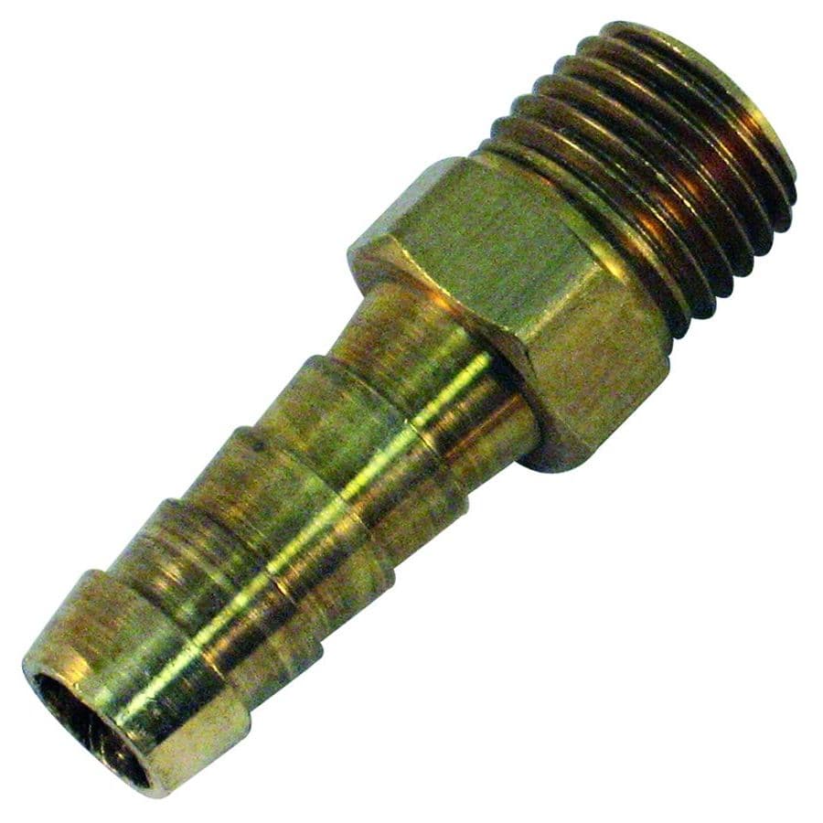 Straight Brass Male Hose Barbs (5/16” Barb, 1/4” NPT)