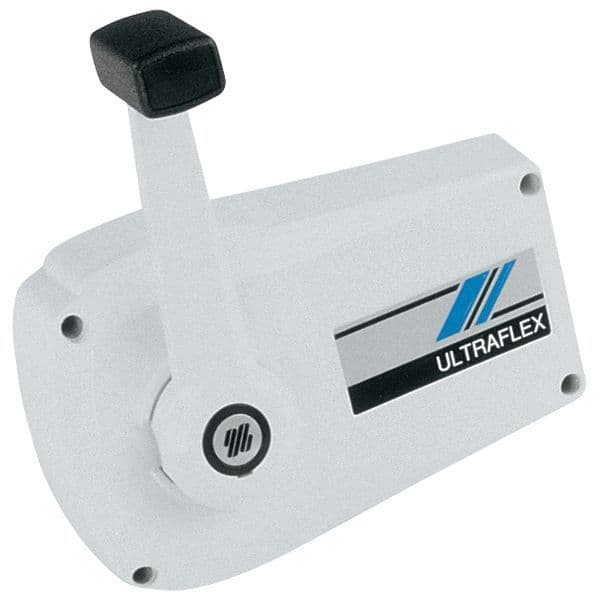 Dual-Function Side Mount Control (Single Lever, White/Ivory Finish)