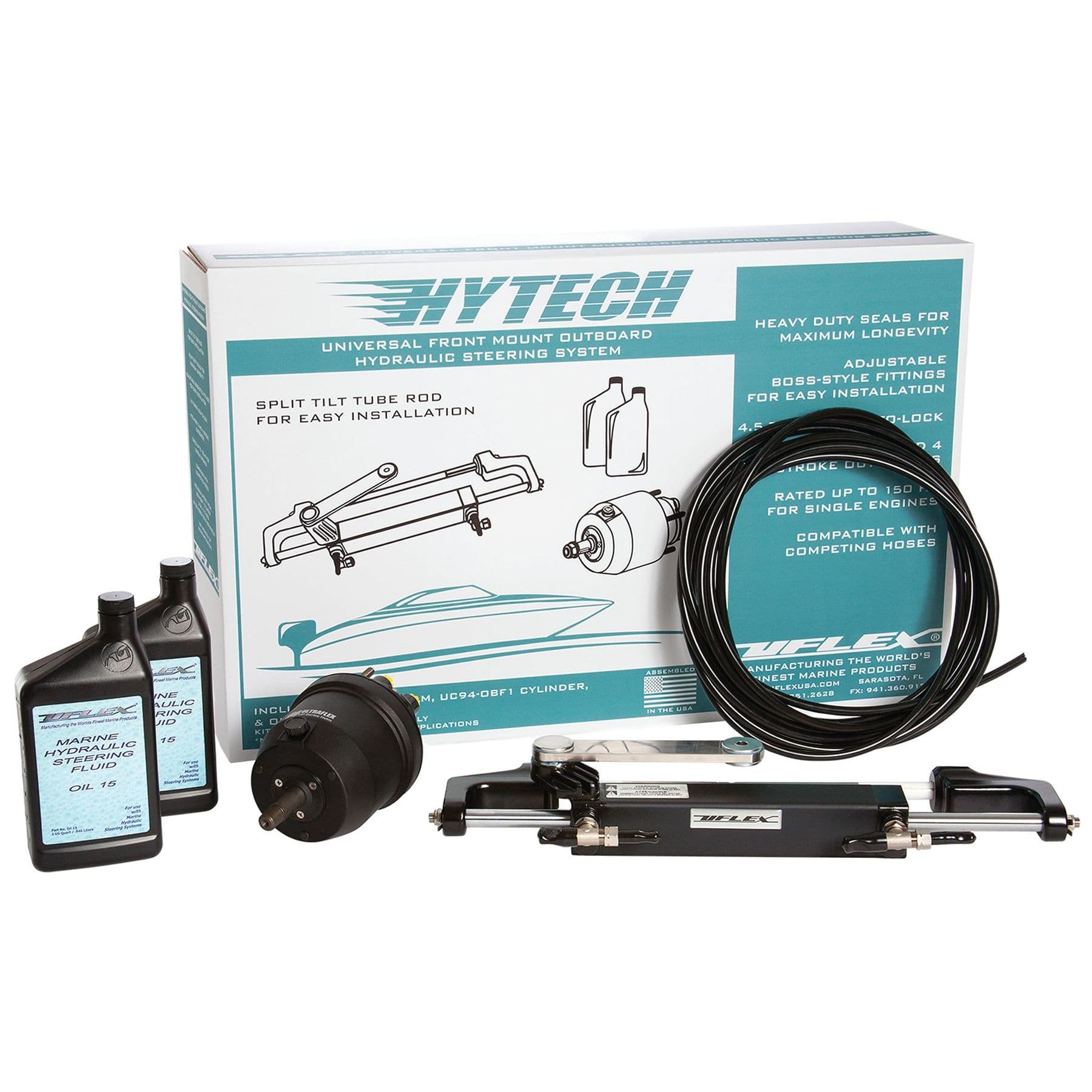 Hytech Hydraulic Steering Package with UP20F Helm Pump
