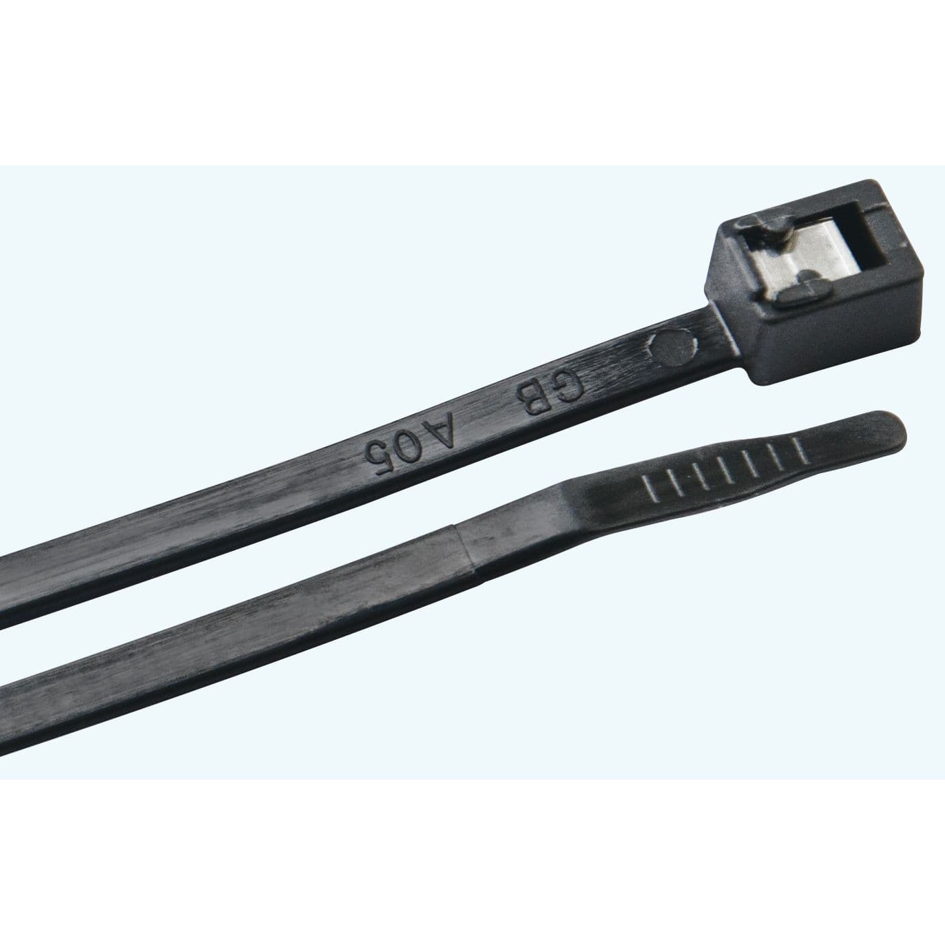 Black Self-Cutting Cable Ties (Length 8", 500 Per Bag)
