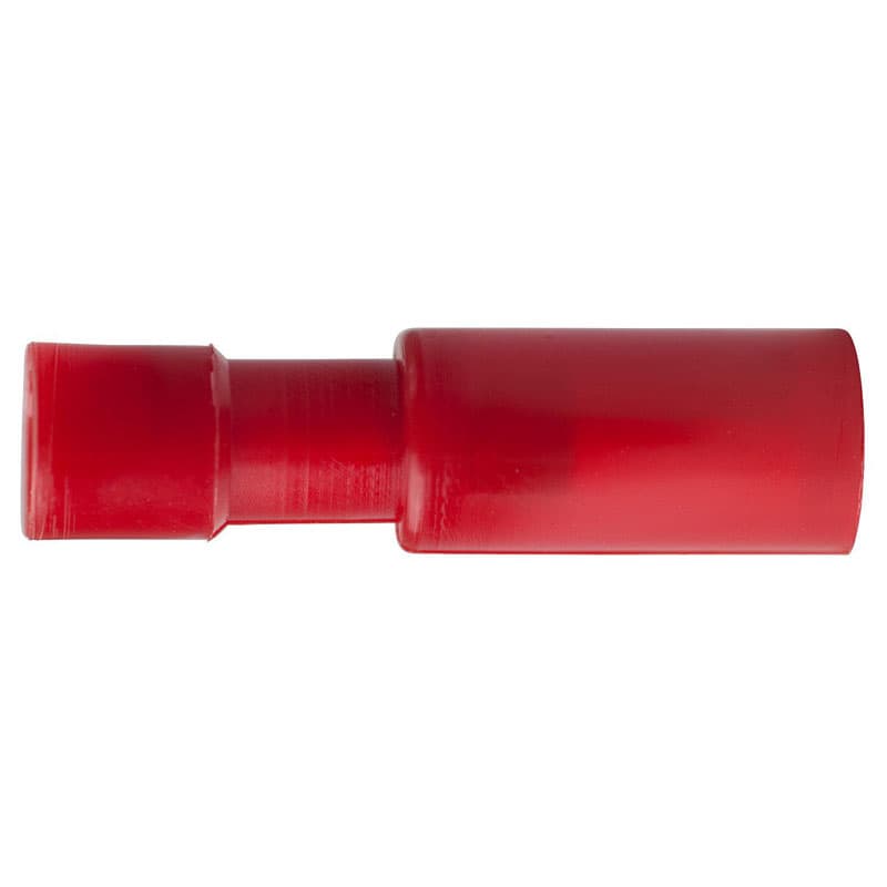 Nylon Female Snap Plug - AWG 22-18, Color Red