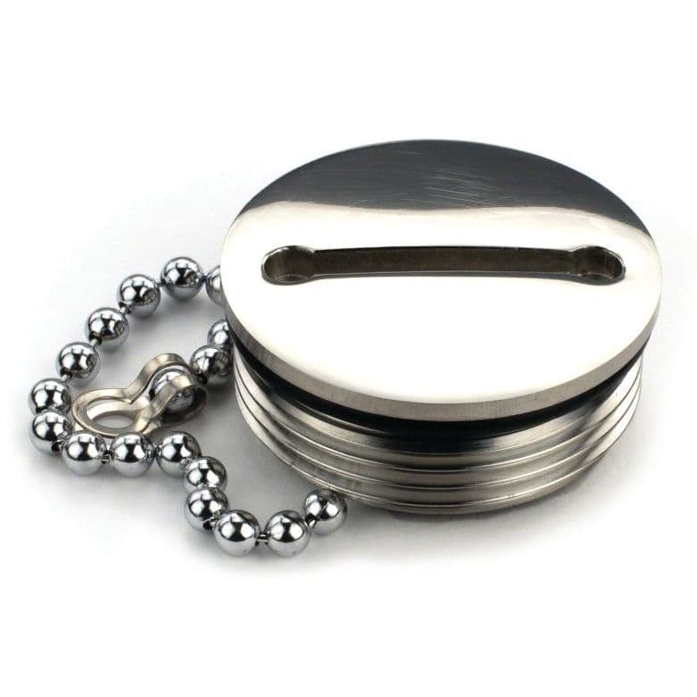 Replacement Cap and Chain (for 2" Deck Fills)