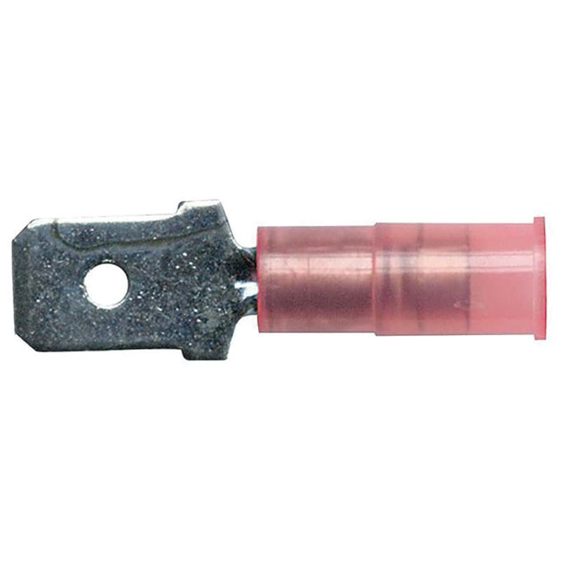 Nylon Male Disconnect - AWG 22-18, Tab Size .250, Color Red