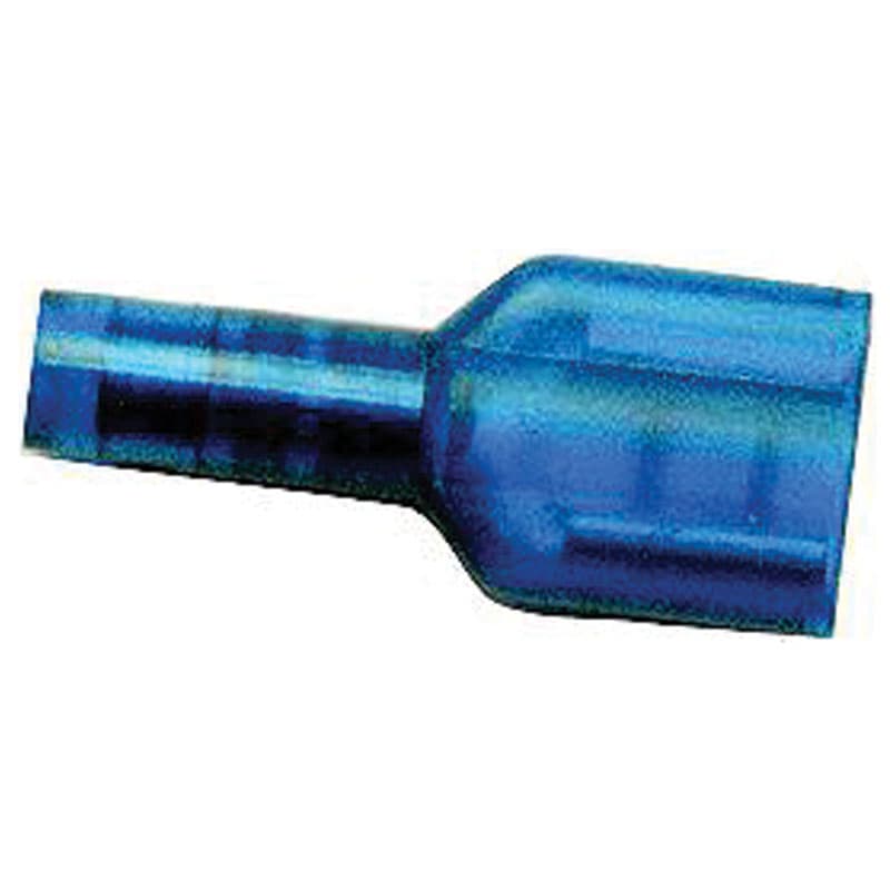 Nylon Fully Insulated Male Disconnect - AWG 16-14, Tab Size .250, Color Blue