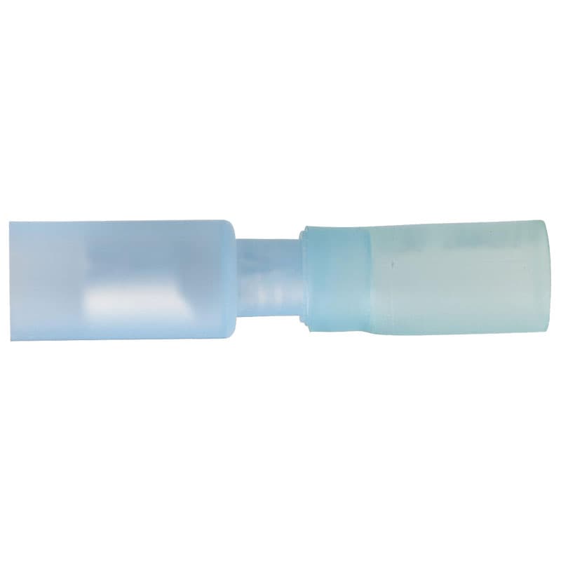 Heat Shrink Female Snap Plug - AWG 16-14, Color Blue