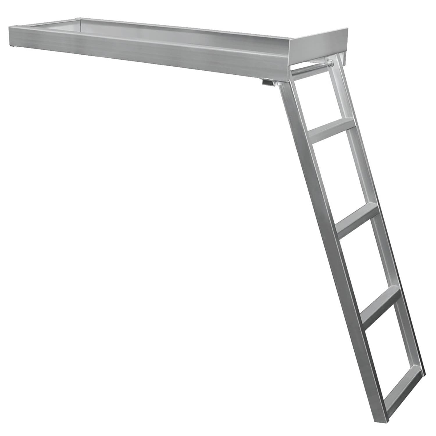 Flat Front Under-Deck Pontoon Ladder (4-Step)