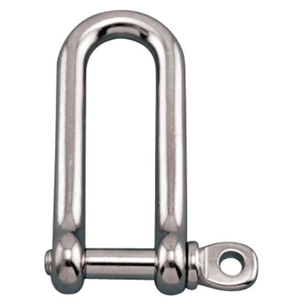 Long D Stainless Steel Shackle with Screw Pin