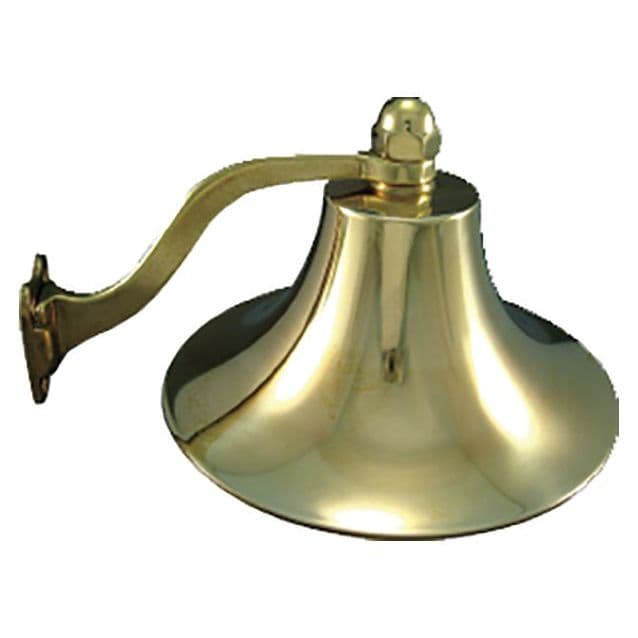 8" Heavy Cast Polished Brass Ship’s Bell