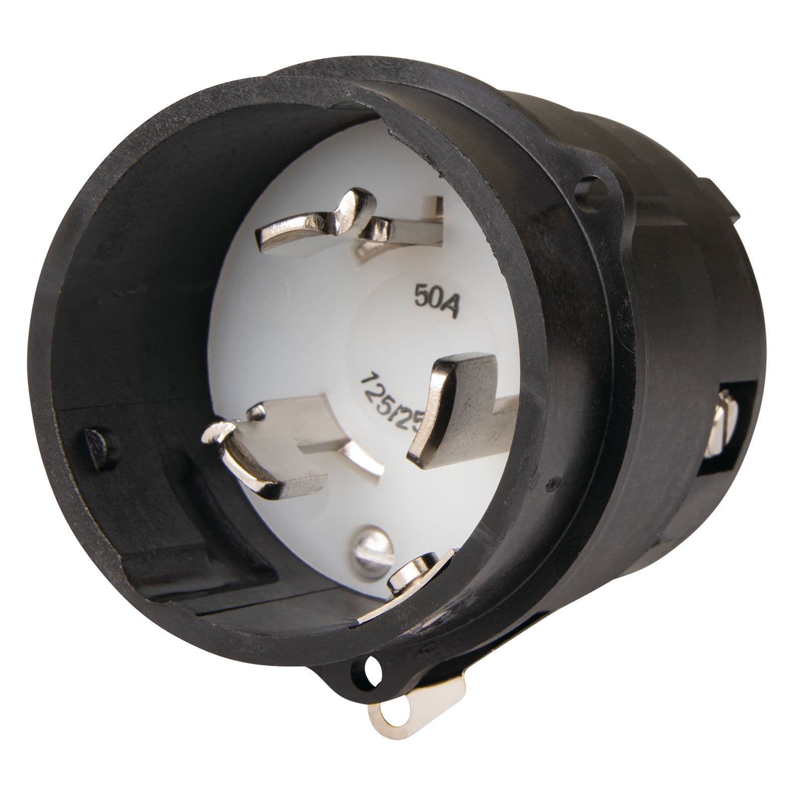 Stainless Steel Power Inlet - Interior (50A, 125/250V)