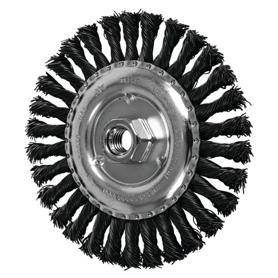 Knot Wheel Brush - Full Cable Twist (Carbon Steel Wire)