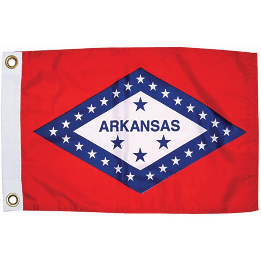 Nylon Arkansas State Flag (12” x 18”)