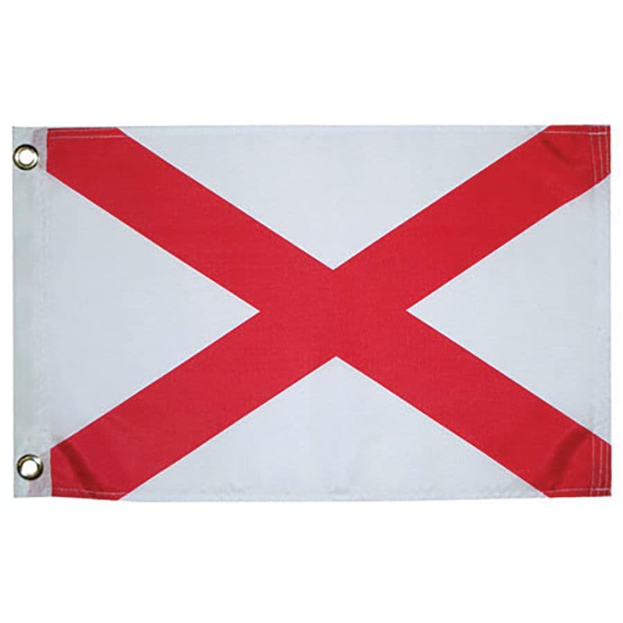 Nylon Alabama State Flag (12” x 18”)