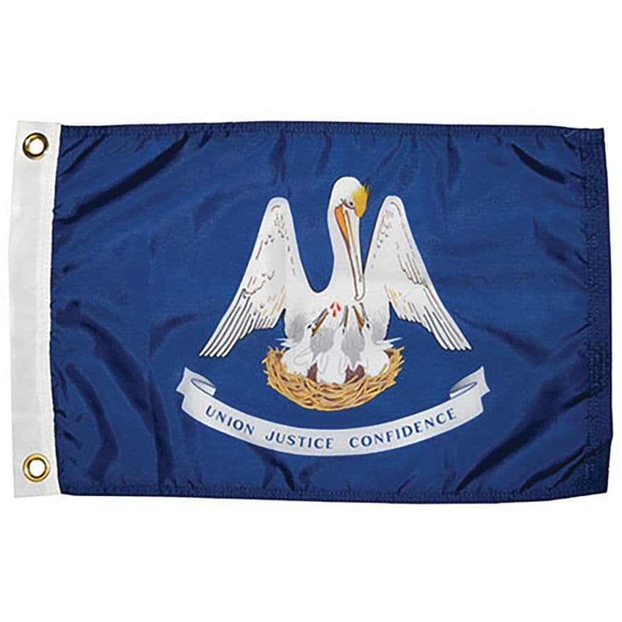 Nylon Louisiana State Flag (12” x 18”)