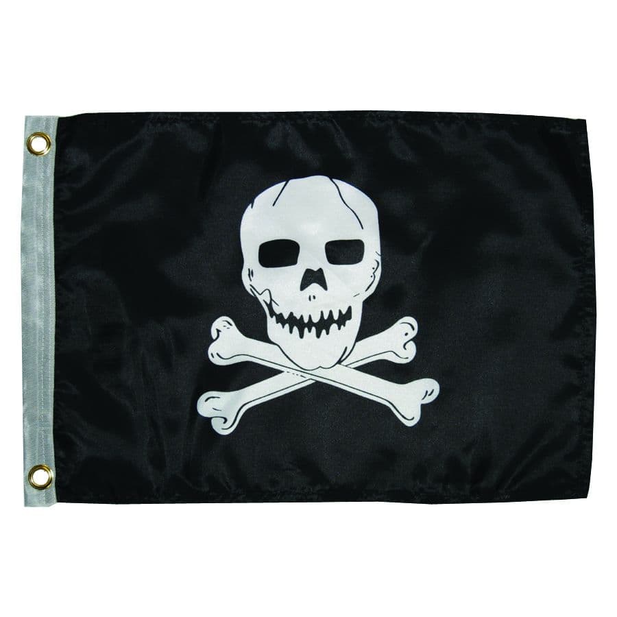Nylon Design Flag (Jolly Roger, 12” x 18”)