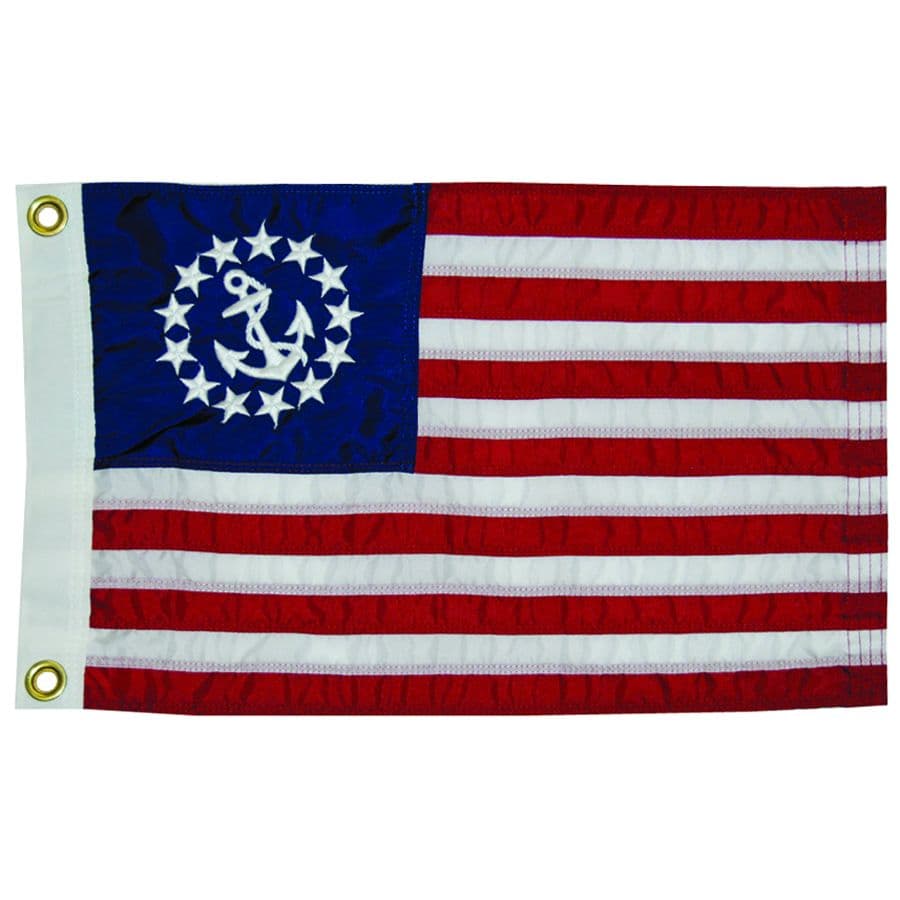 Deluxe Sewn U.S. Yacht Ensign Flag (12” x 18”)