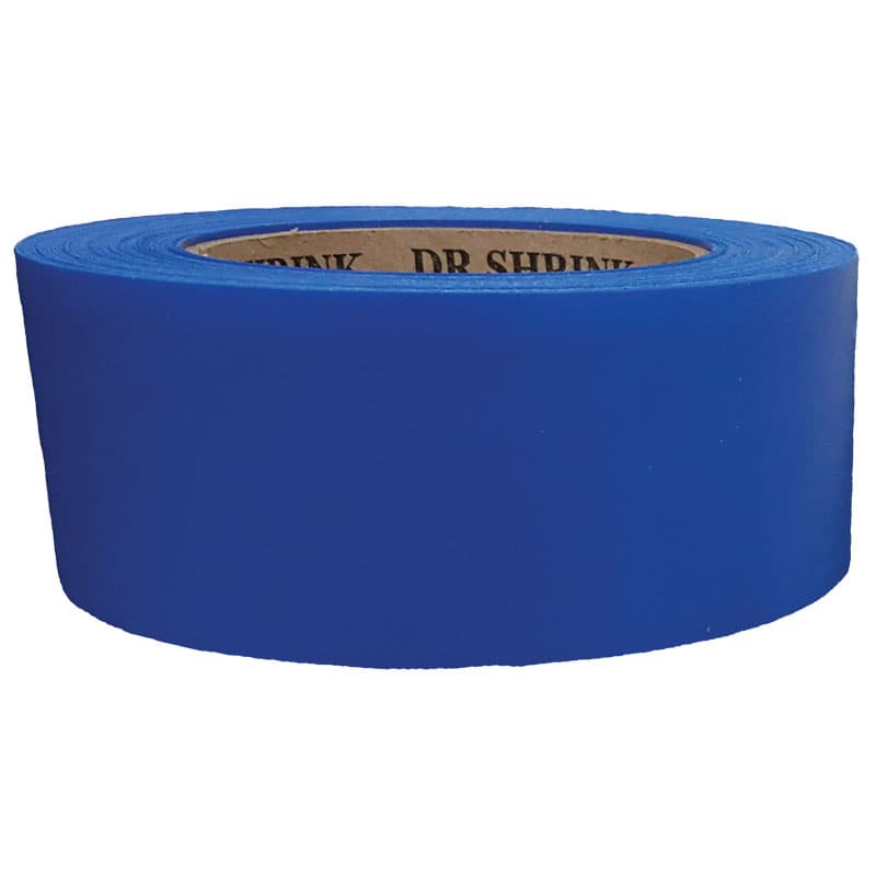 Heat Shrink Tape with Serrated Edge - 9 Mil (2” x 180’, Blue)