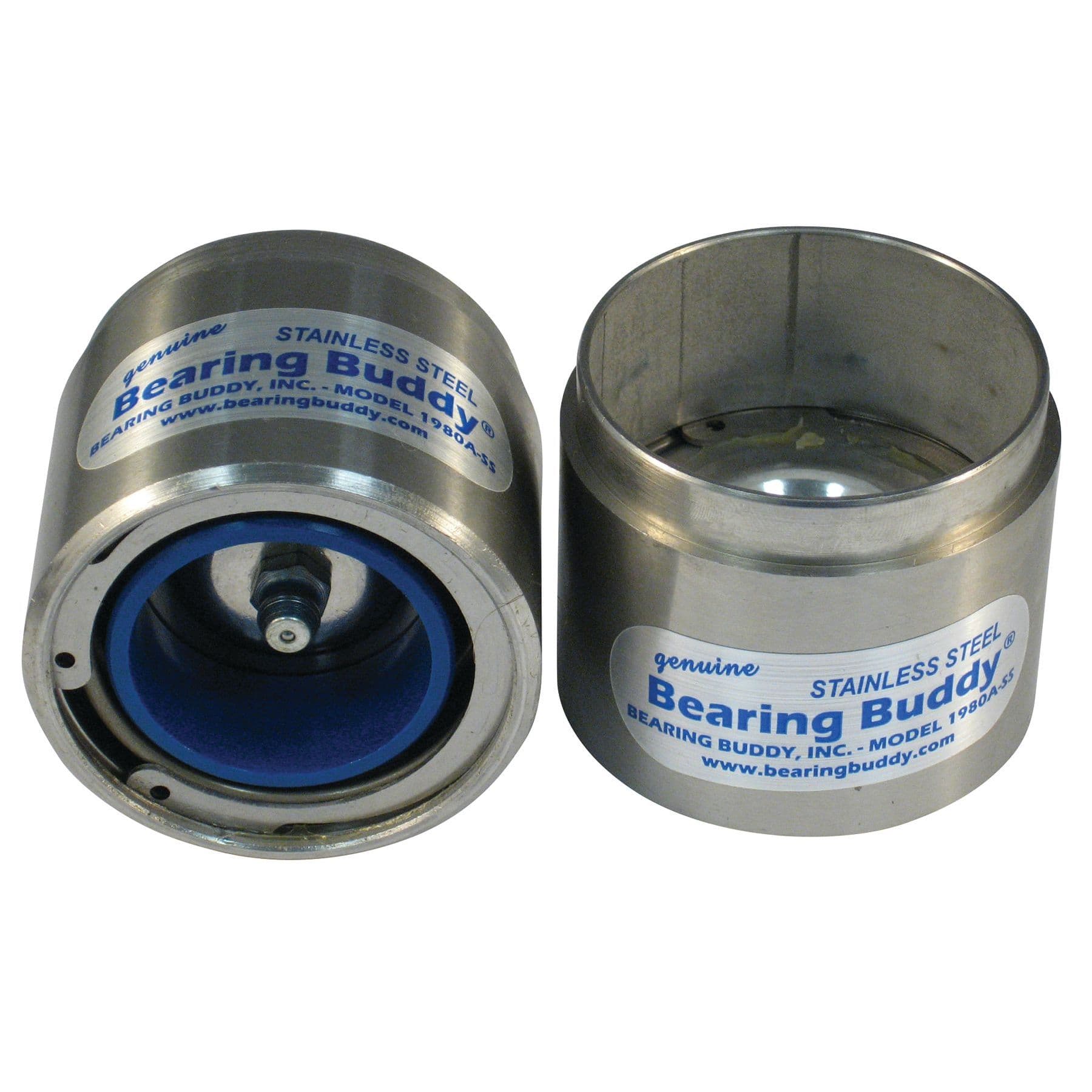 Stainless Steel Bearing Buddy with Visual Lubricant Level Indicator (1980A-SS)