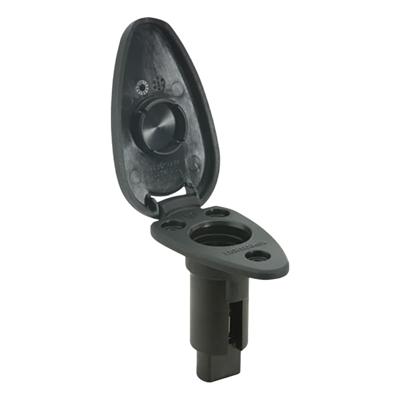 LightArmor™ 910T Series Teardrop Plug-In Base - Overmold 306 Stainless Steel Black (2-Pin)