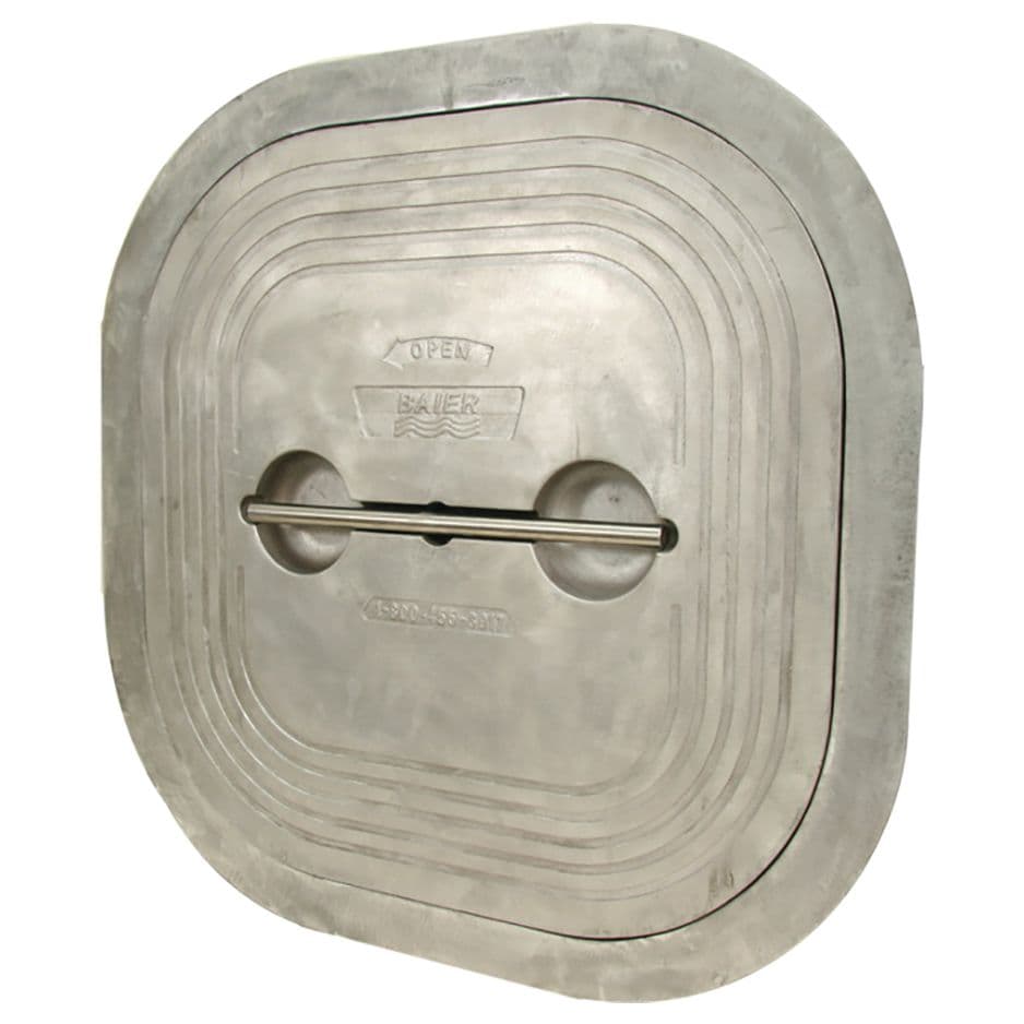 Flush T-Handle Quick-Acting 4-Dog Aluminum Hatch