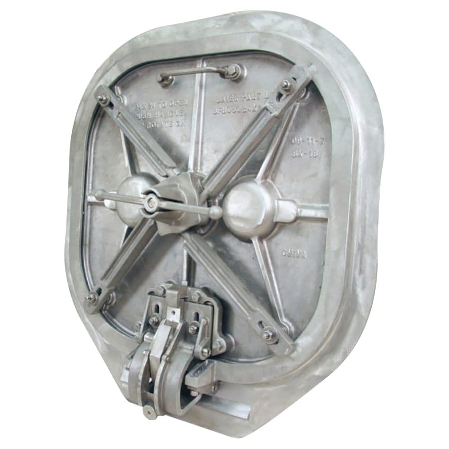Flush T-Handle Quick-Acting 4-Dog Hidden Hinge Aluminum Hatch