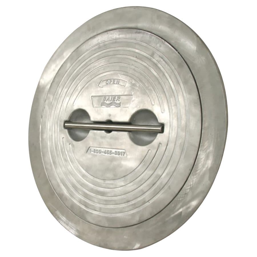 Flush T-Handle Quick-Acting 4-Dog 20” Round Aluminum Hatch (Galvanized Steel Deck Ring)
