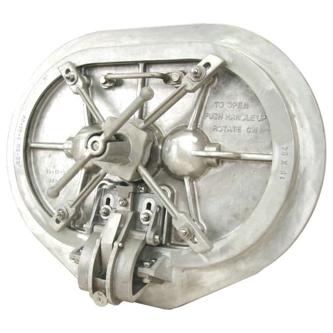 Flush T-Handle Quick Acting 4-Dog Hidden Hinge Aluminum Hatch