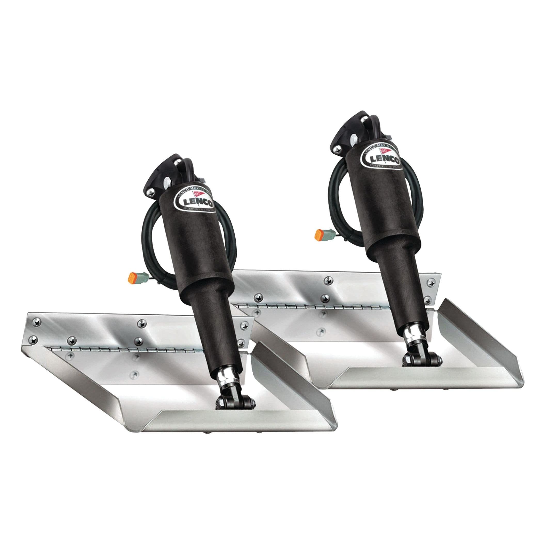 Edge Mount Trim Tab Kit - 12-volt - Electro-Polished Finish (12" x 9")