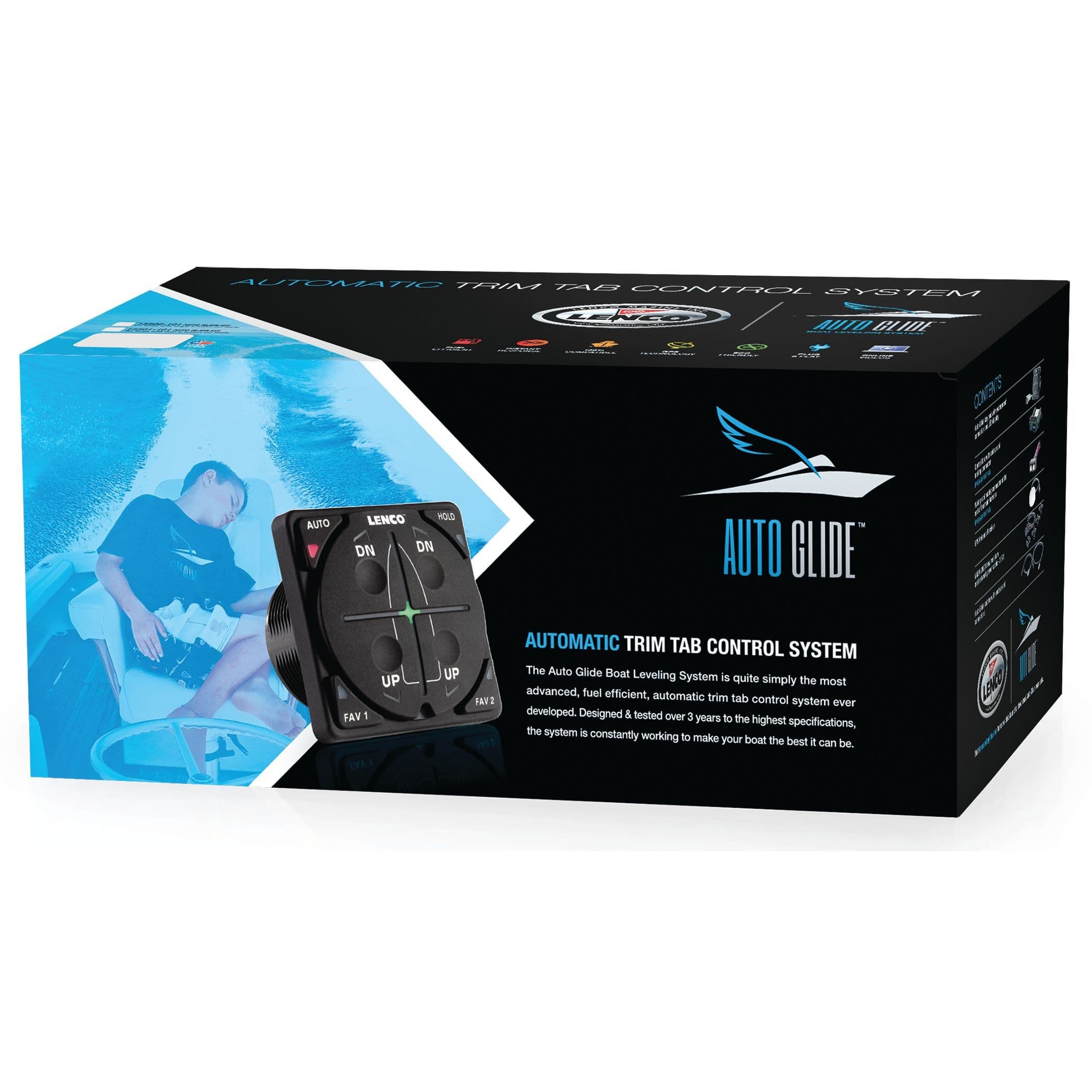Auto Glide - Automatic Trim Tab Control System without GPS Antenna or Network (Single Actuator Systems)