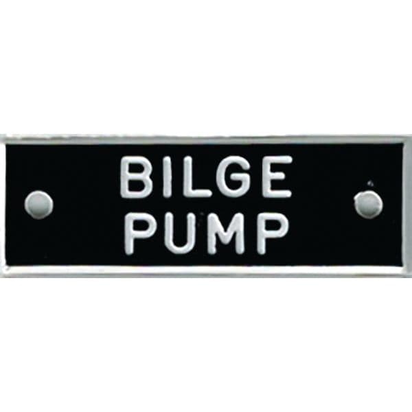 Identi-Plates™ Bilge Pump