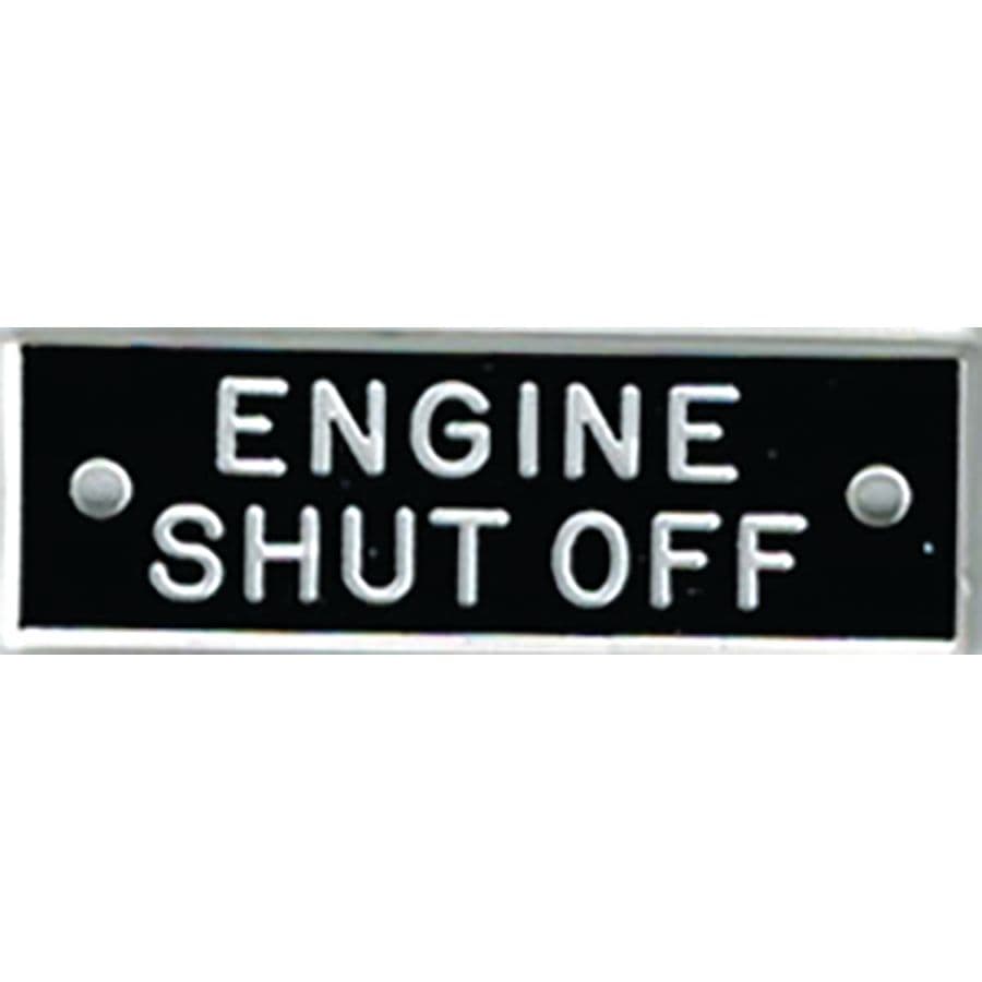 Identi-Plates™ Engine Shutoff